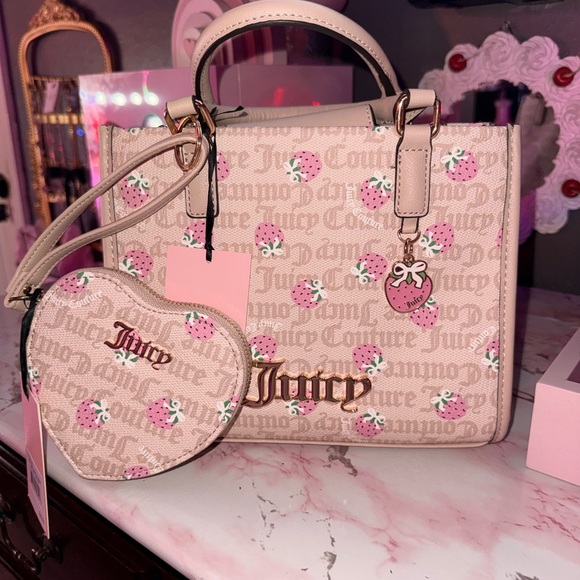 Juicy Couture Berry Sweet Mini Bag with Berry Sweet Coin Purse & Matching Wallet - Picture 4 of 12